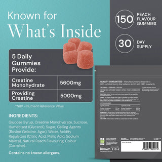 Creatine Gummies Value Pouch - Peach