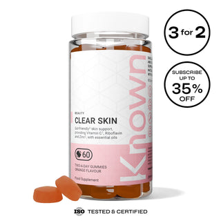 Clear Skin Vitamin Gummies with Zinc, Selenium & Vitamin B2 - Complexion & Blemish Support