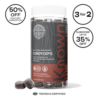 Cordyceps Mushroom Gummies with Vitamin B12 - Energy &  Metabolism Support Supplement