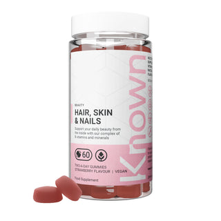 Biotin Hair, Skin & Nails Gummies - Vegan Beauty Supplement - Strawberry Flavour