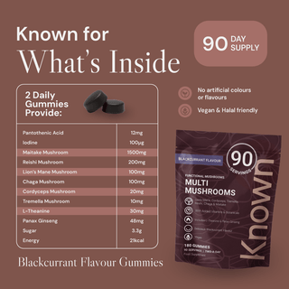 Multi Mushroom Gummies – 90 Serving Value Pouch