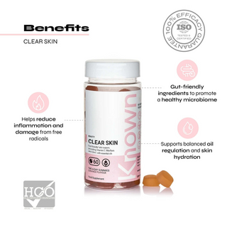 Clear Skin Vitamin Gummies with Zinc, Selenium & Vitamin B2 - Complexion & Blemish Support