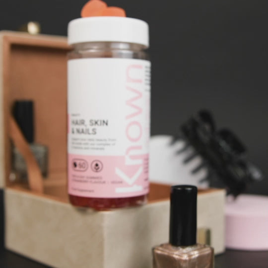 Biotin Hair, Skin & Nails Gummies - Vegan Beauty Supplement - Strawberry Flavour